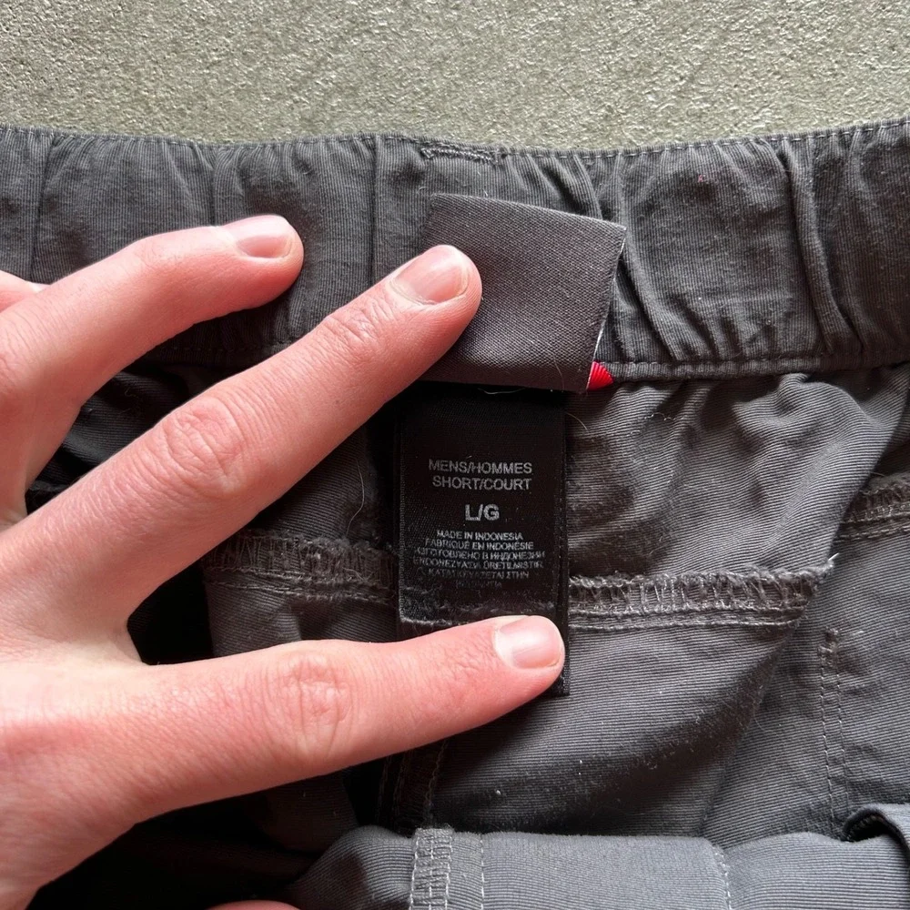 The North Face Cargo Shorts Mens‎ Large Gray Belted Outdoor Hiking